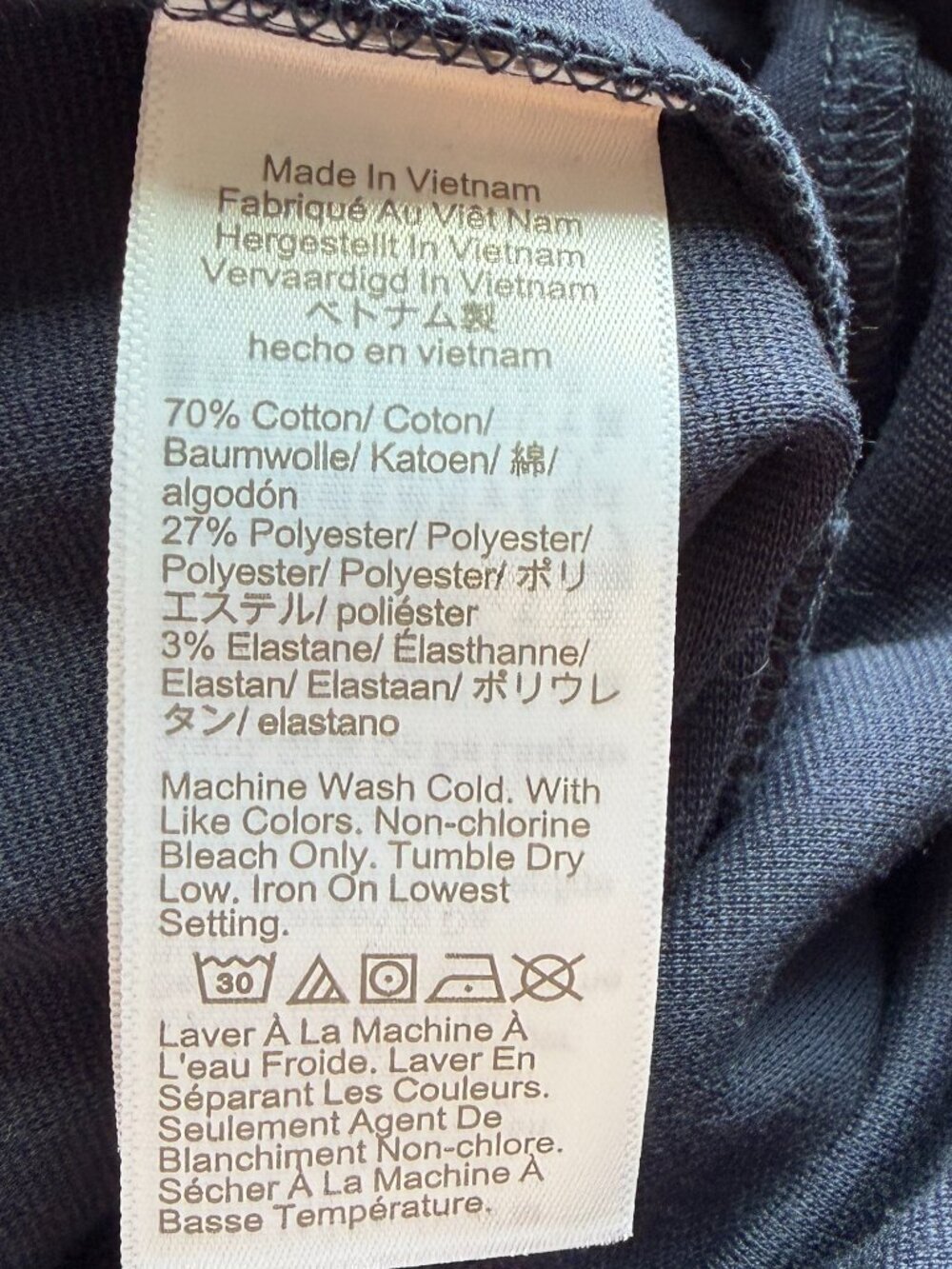 J. Crew Navy Blue 2X Pintuck Sweatpant - Picture 8 of 9